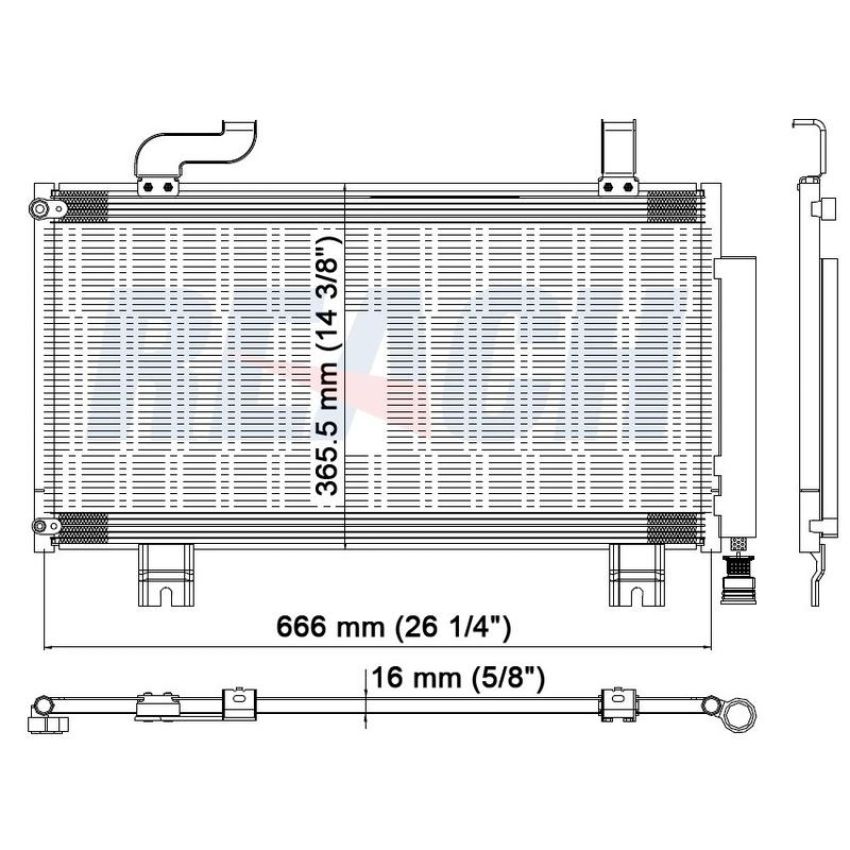 Reach International 31-3767 A/C Condenser