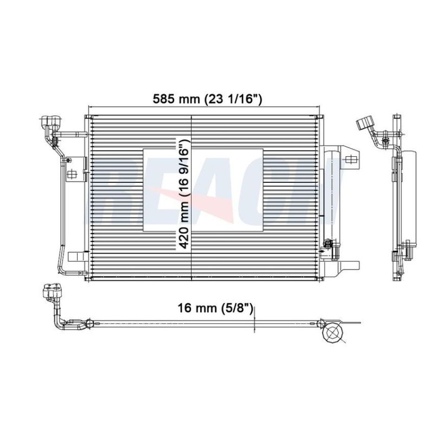 Reach International 31-3773 A/C Condenser