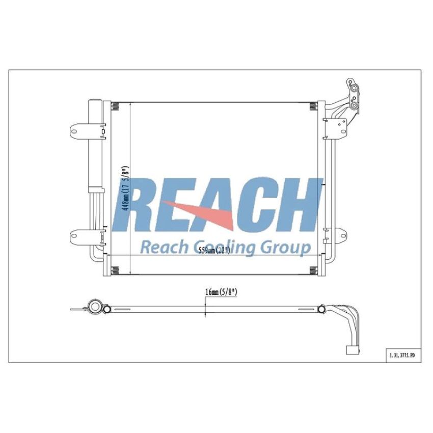 Reach International 31-3775 A/C Condenser