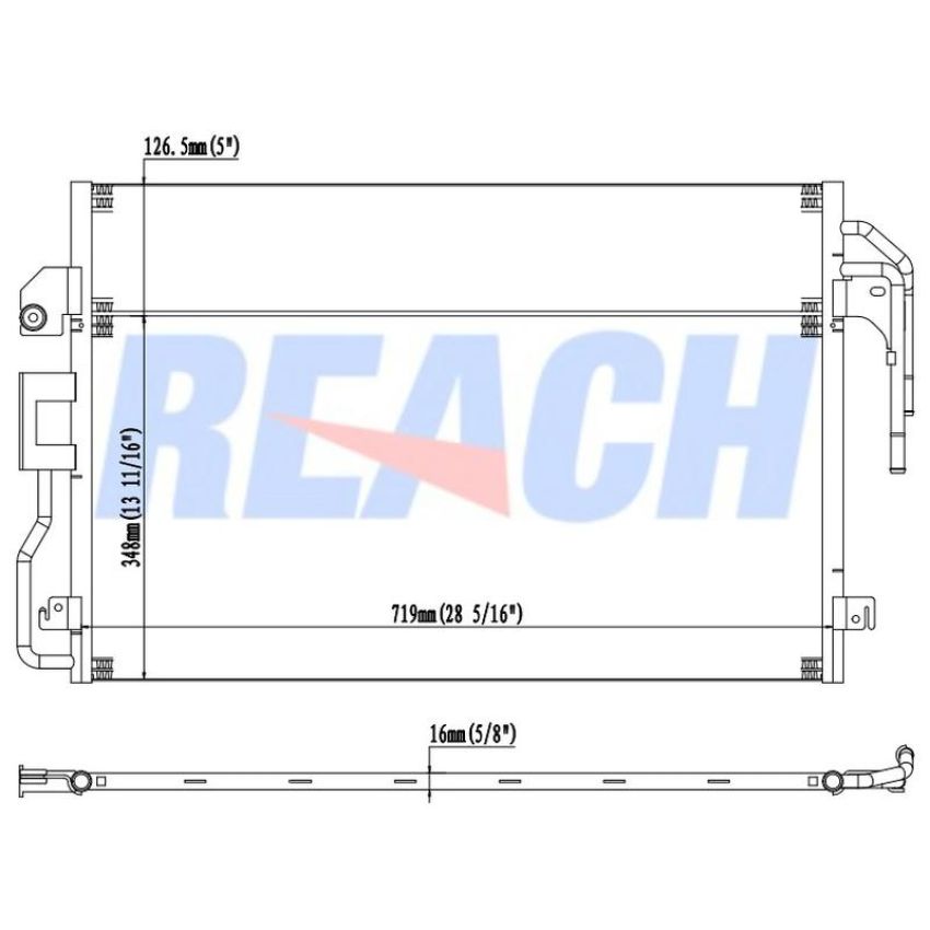 Reach International 31-3782 A/C Condenser