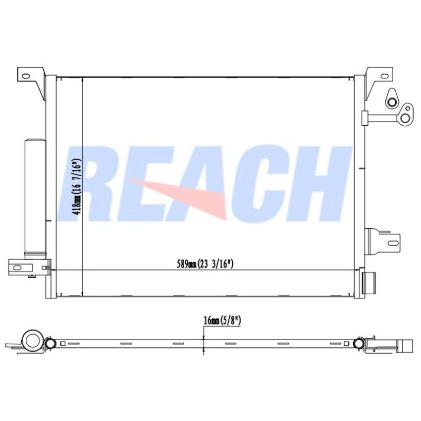 Reach International 31-3791 A/C Condenser