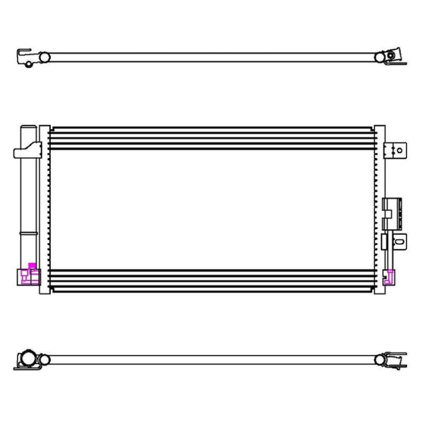 Reach International 31-3987 A/C Condenser