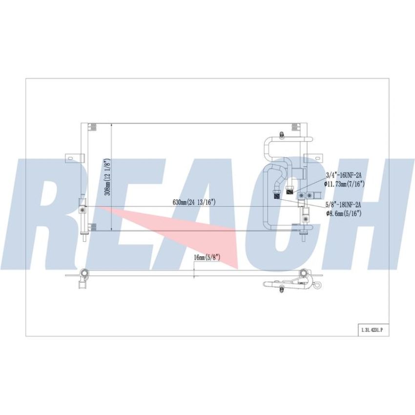 Reach International 31-4231 A/C Condenser
