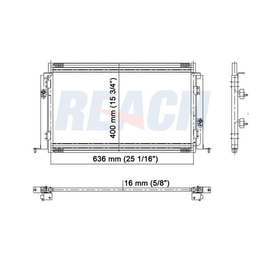 Reach International 31-4345 A/C Condenser