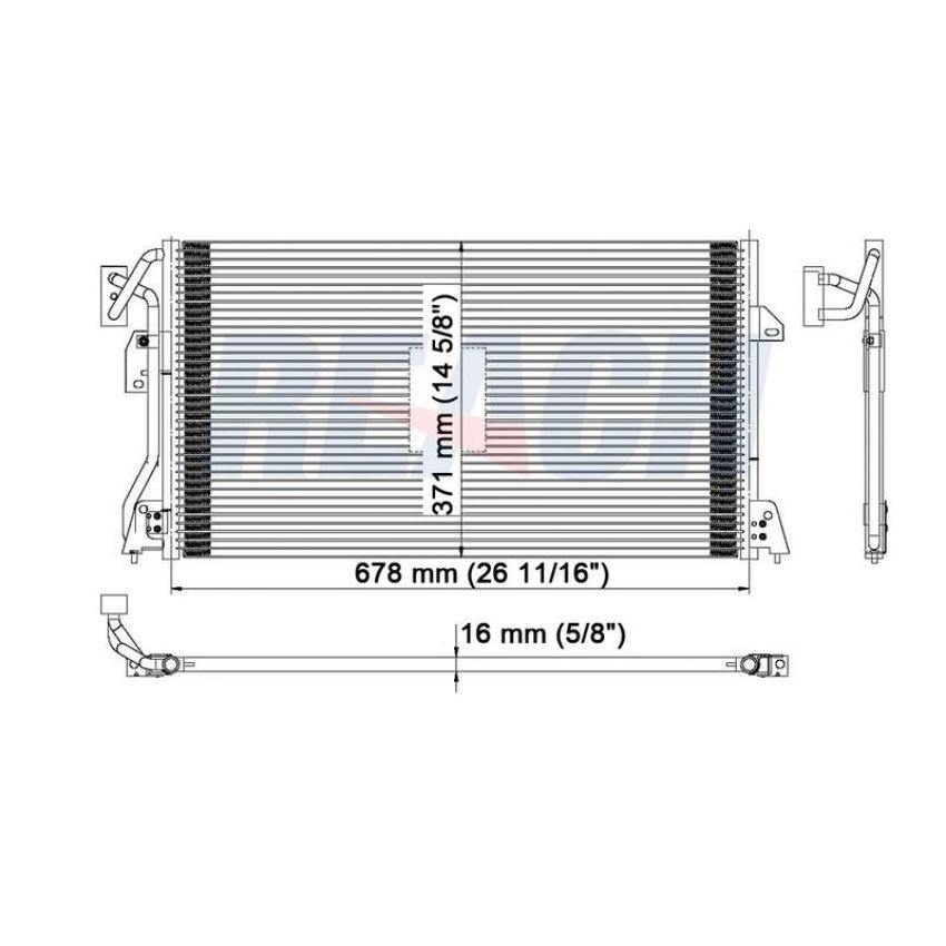Reach International 31-4381 A/C Condenser