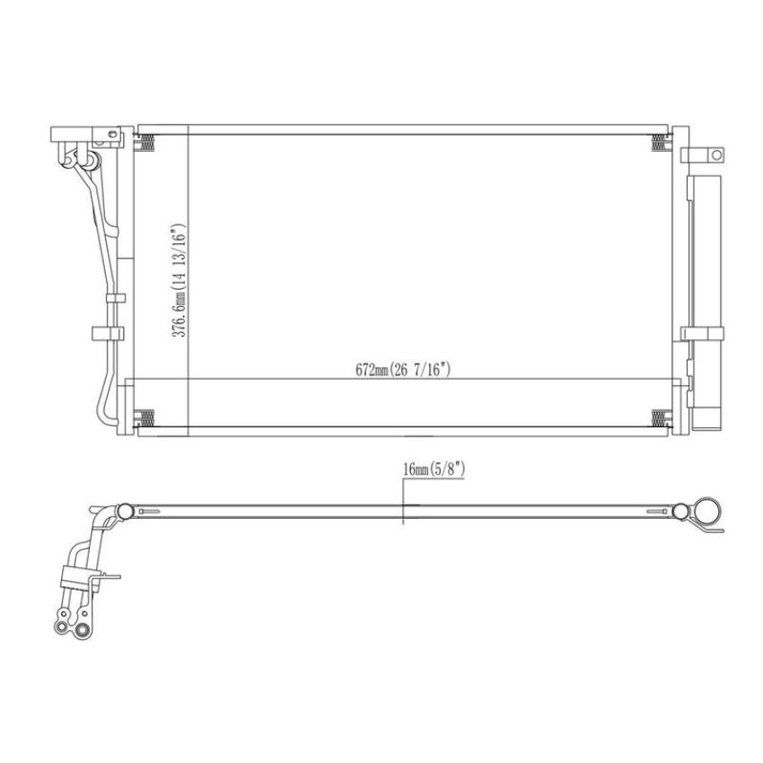 Reach International 31-4424 A/C Condenser