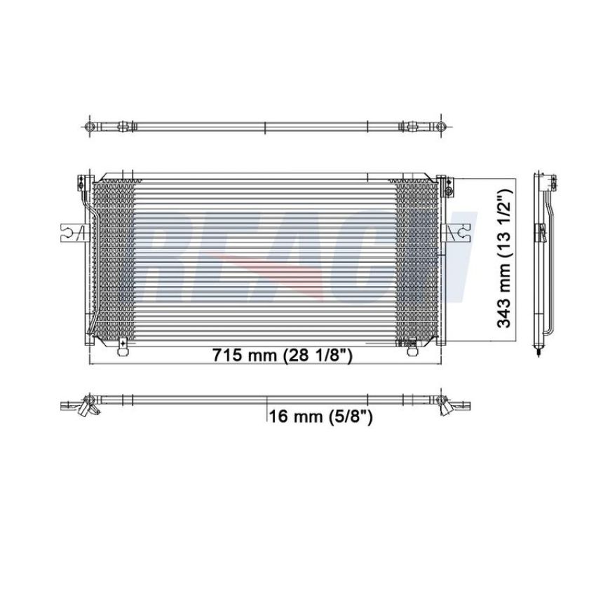 Reach International 31-4447 A/C Condenser
