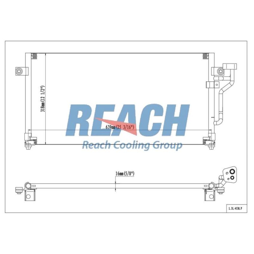 Reach International 31-4538 A/C Condenser