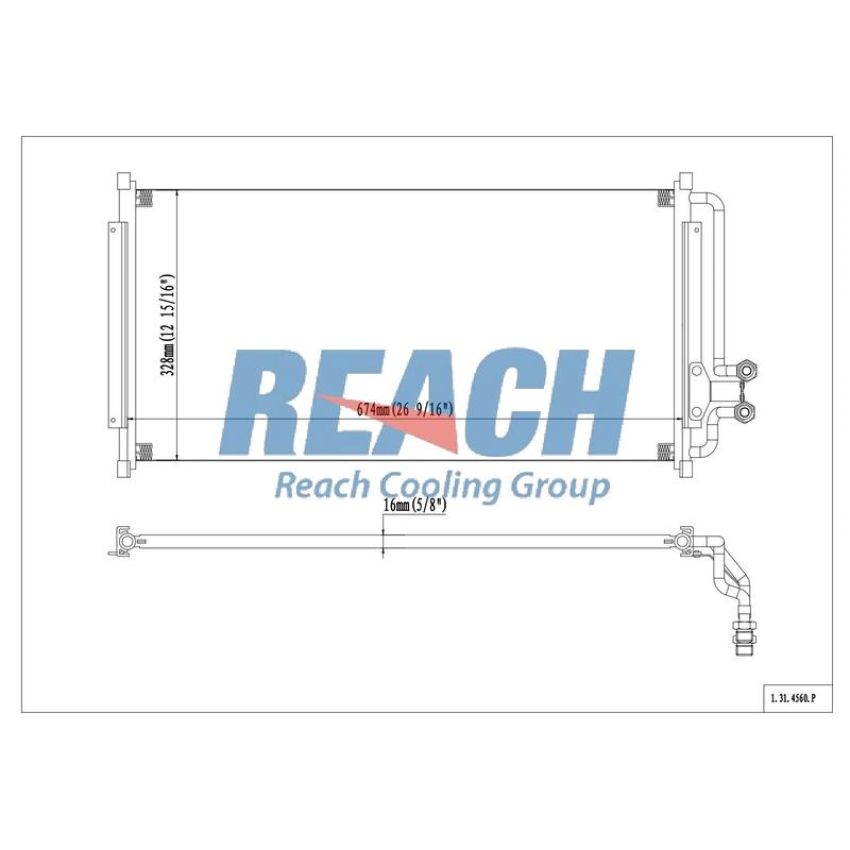 Reach International 31-4560 A/C Condenser