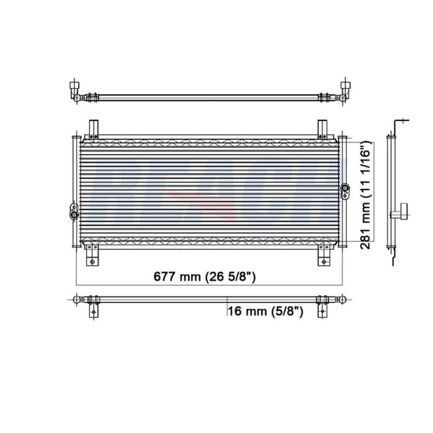 Reach International 31-4602 A/C Condenser