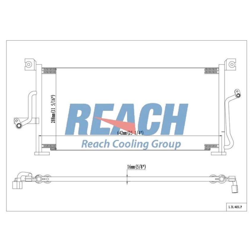 Reach International 31-4651 A/C Condenser