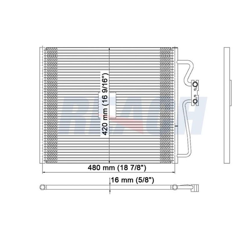 Reach International 31-4658 A/C Condenser