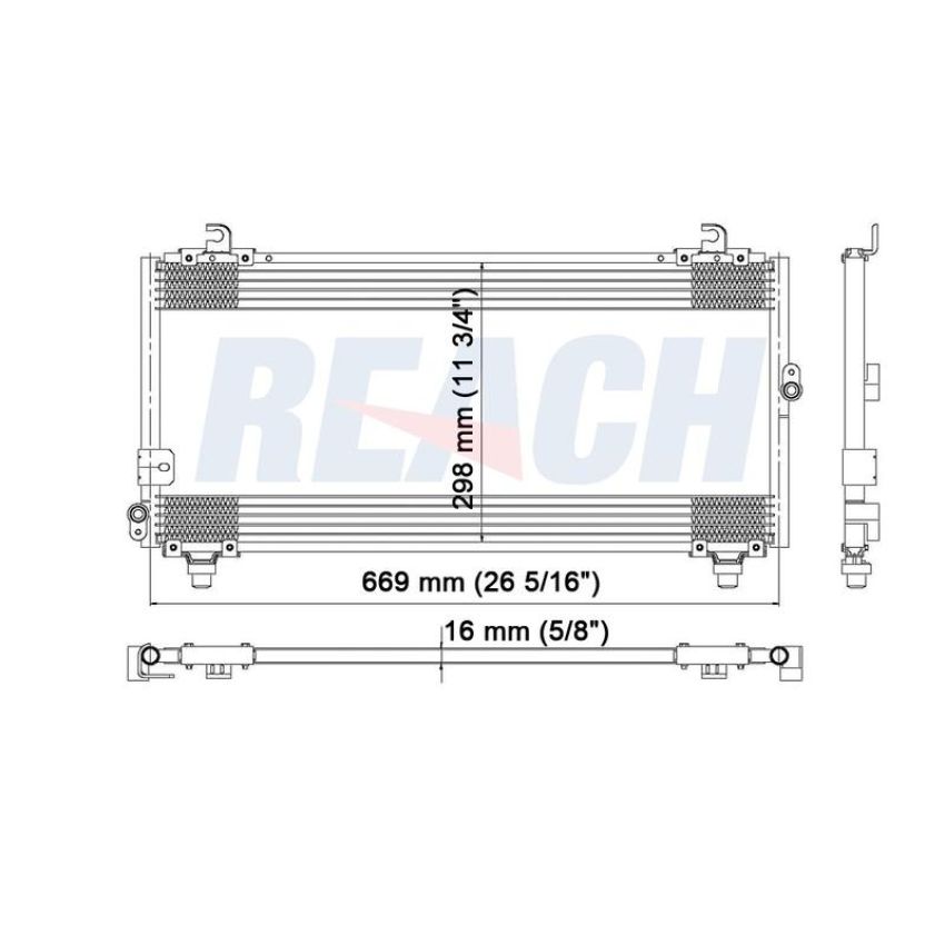 Reach International 31-4668 A/C Condenser