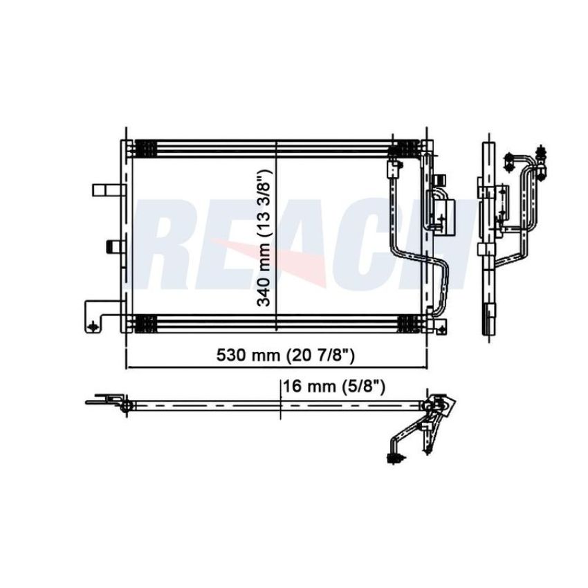 Reach International 31-4673 A/C Condenser