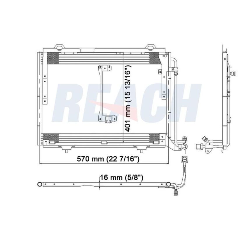 Reach International 31-4690 A/C Condenser