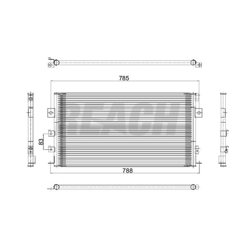 Reach International 31-4711 A/C Condenser