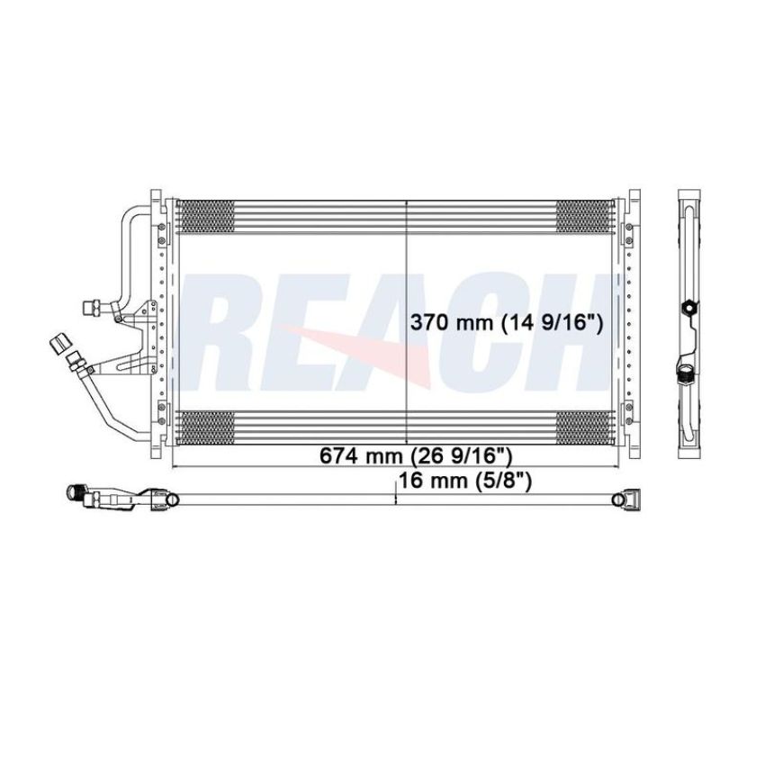 Reach International 31-4720 A/C Condenser