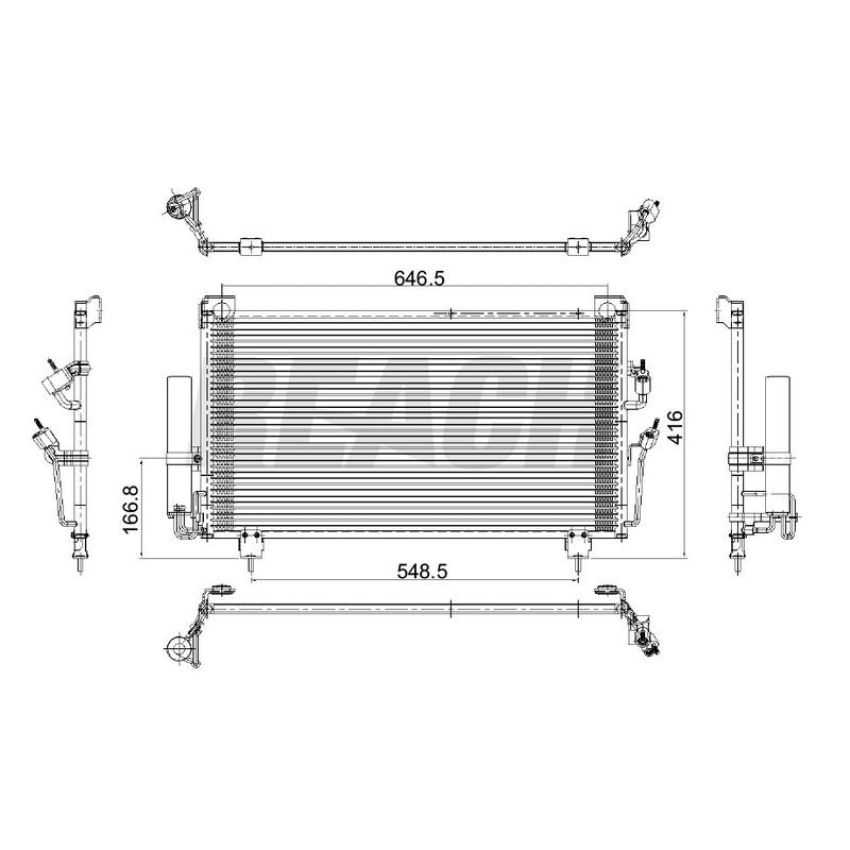 Reach International 31-4727 A/C Condenser