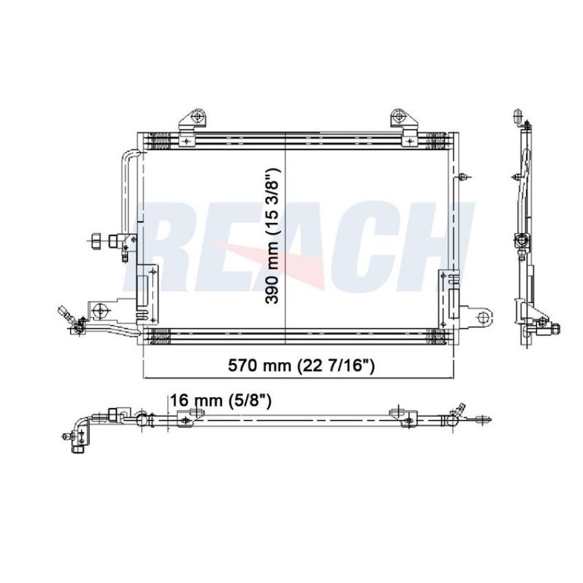Reach International 31-4748 A/C Condenser