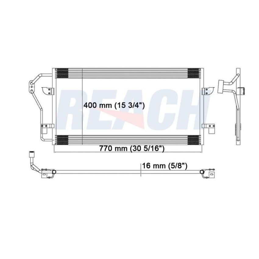 Reach International 31-4784 A/C Condenser