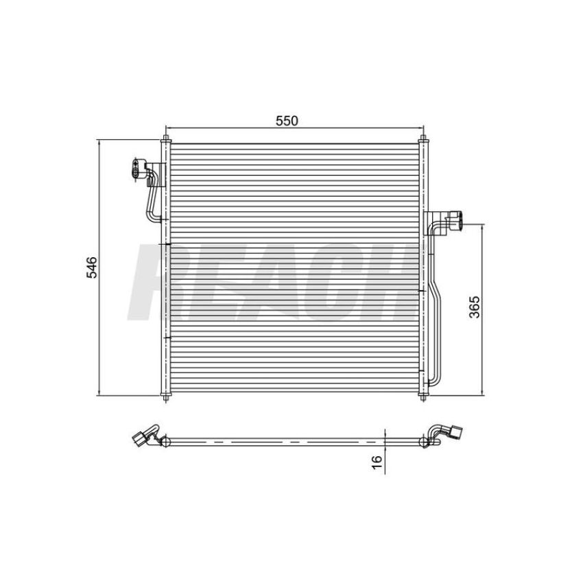 Reach International 31-4821 A/C Condenser