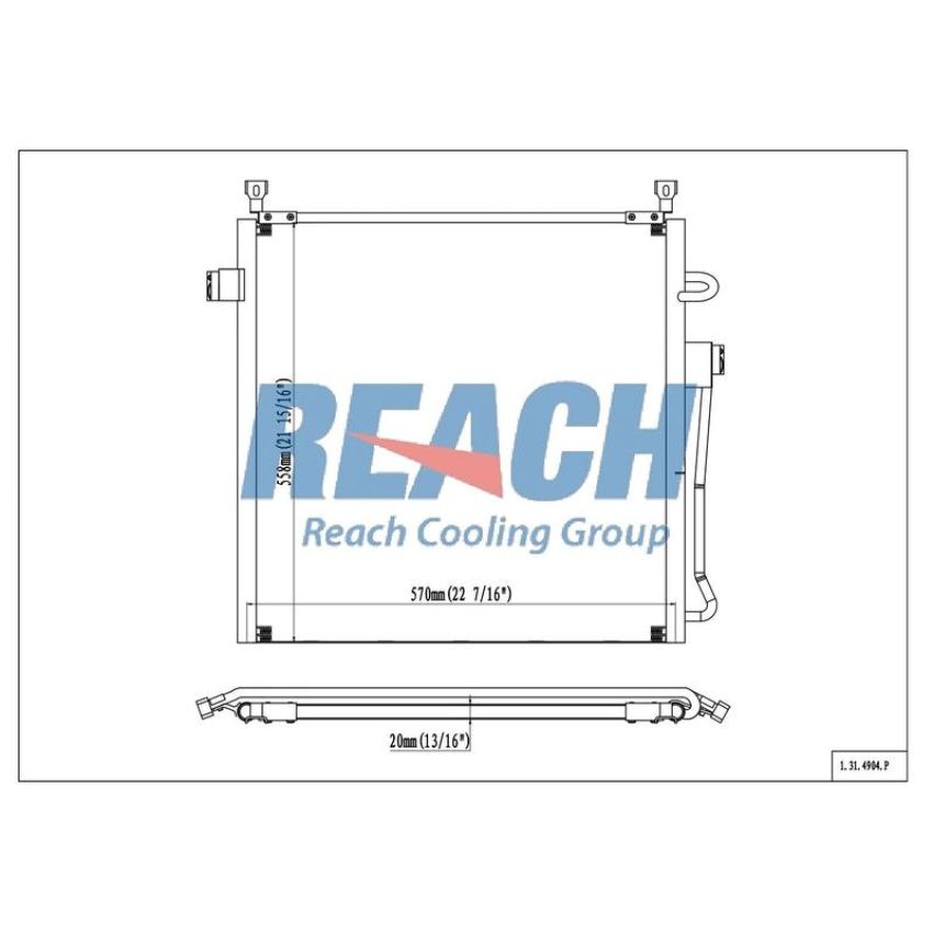 Reach International 31-4904 A/C Condenser