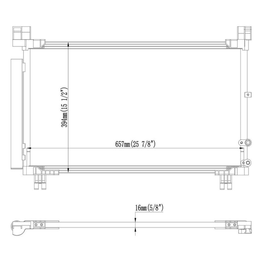 Reach International 31-4912 A/C Condenser
