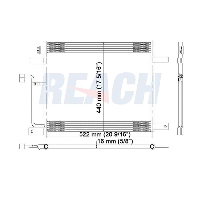 Reach International 31-4929 A/C Condenser