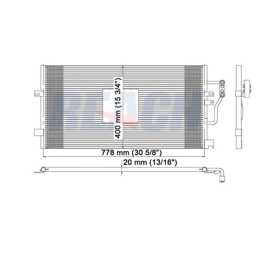 Reach International 31-4943 A/C Condenser