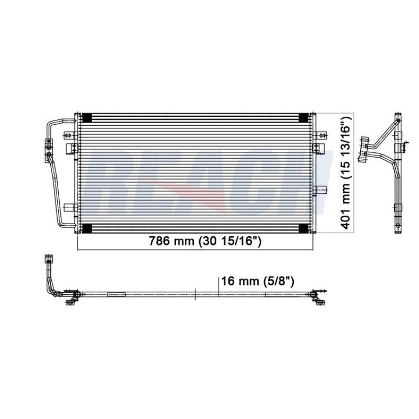 Reach International 31-4950 A/C Condenser