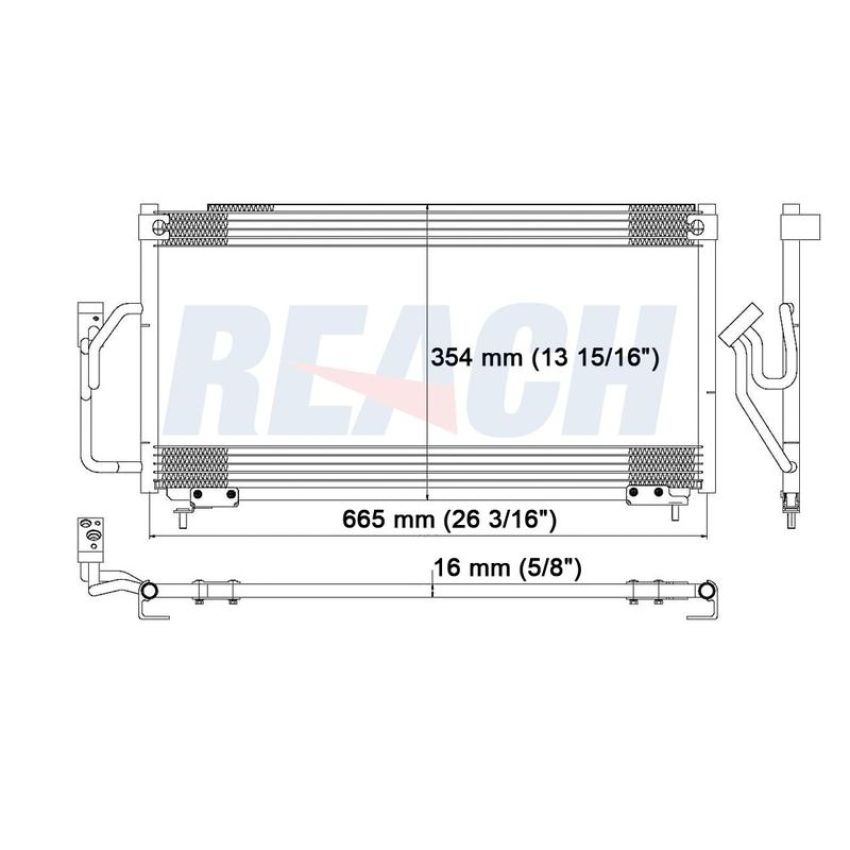 Reach International 31-4965 A/C Condenser