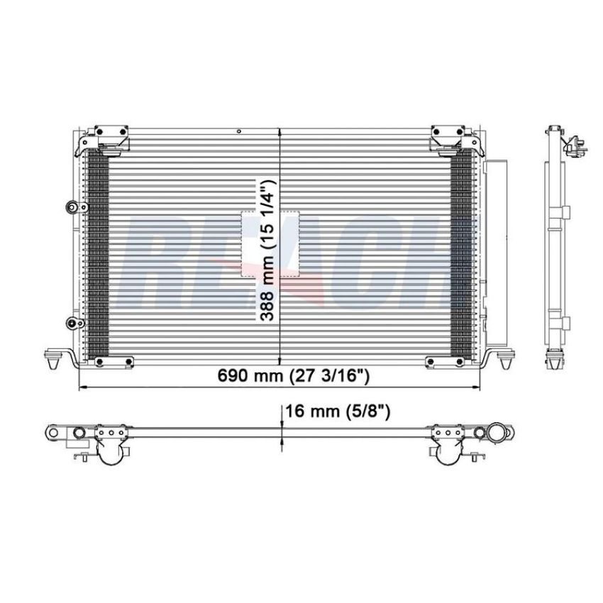 Reach International 31-4968 A/C Condenser