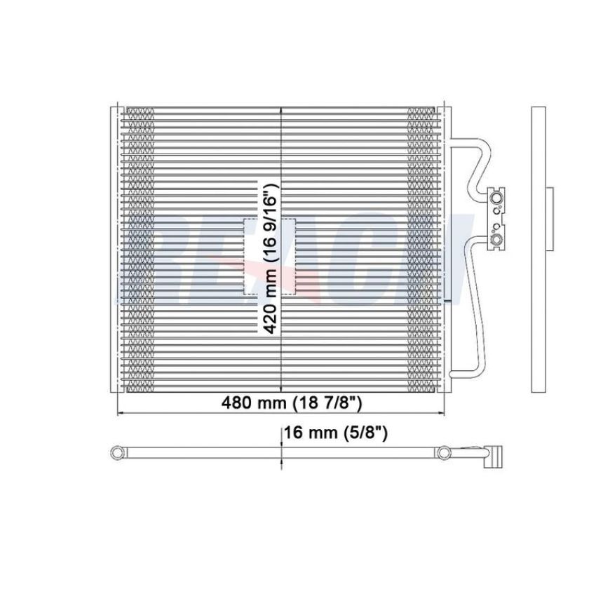 Reach International 31-4973 A/C Condenser