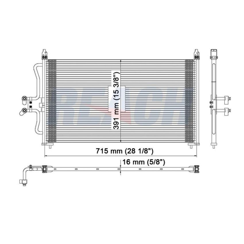 Reach International 31-4975 A/C Condenser