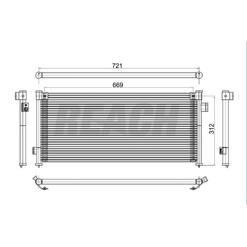 Reach International 31-4976 A/C Condenser