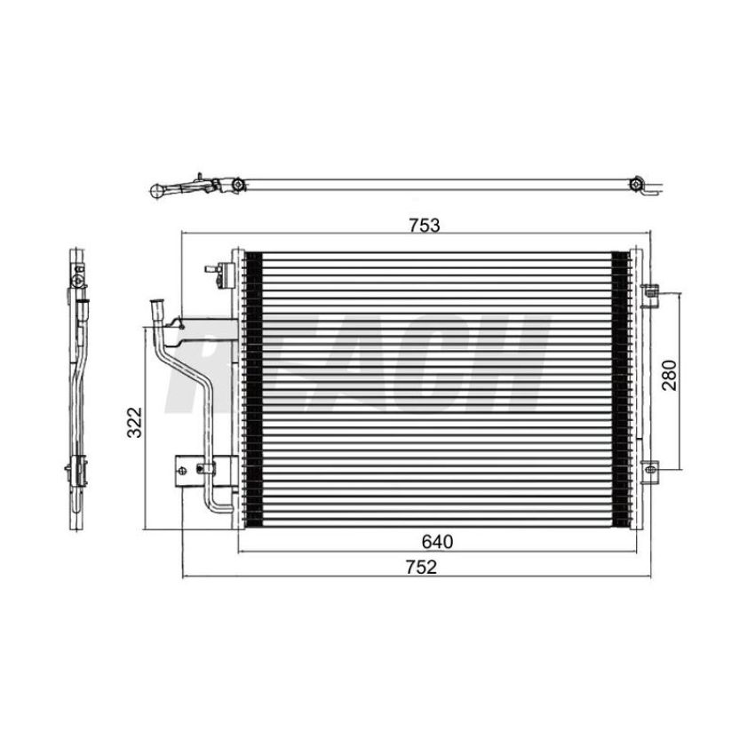 Reach International 31-4983 A/C Condenser