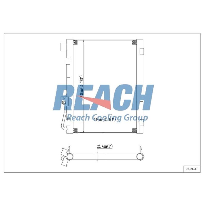 Reach International 31-4984 A/C Condenser