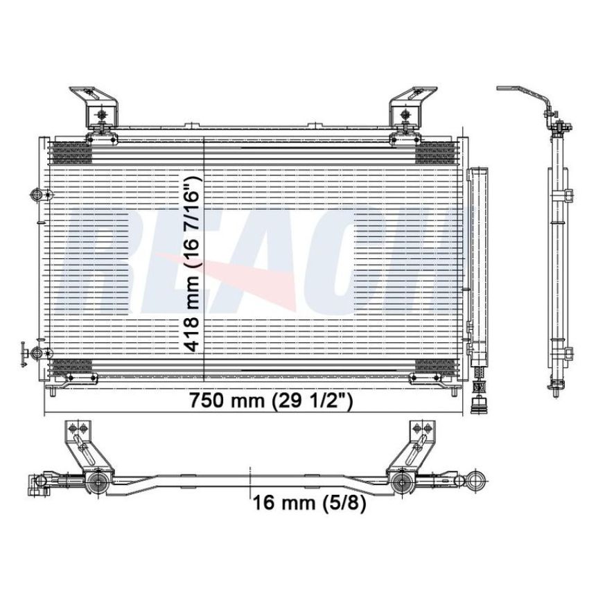 Reach International 31-4985 A/C Condenser