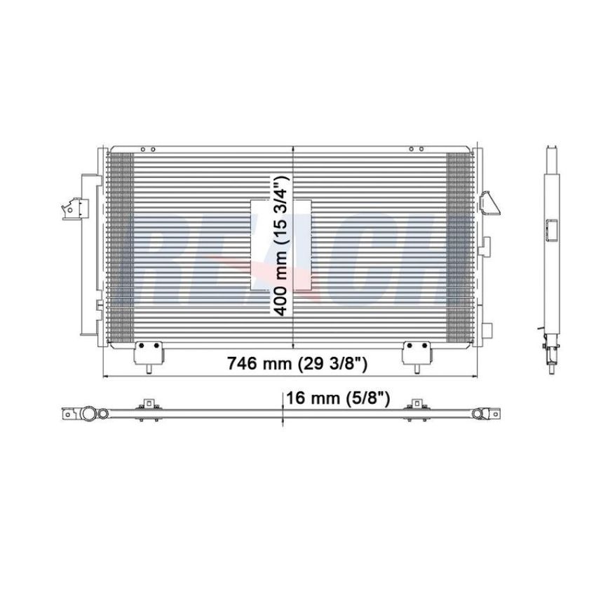 Reach International 31-4986 A/C Condenser