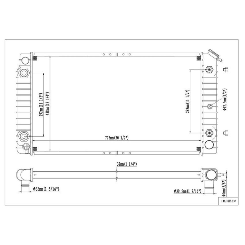 Reach International 41-1035 Radiator