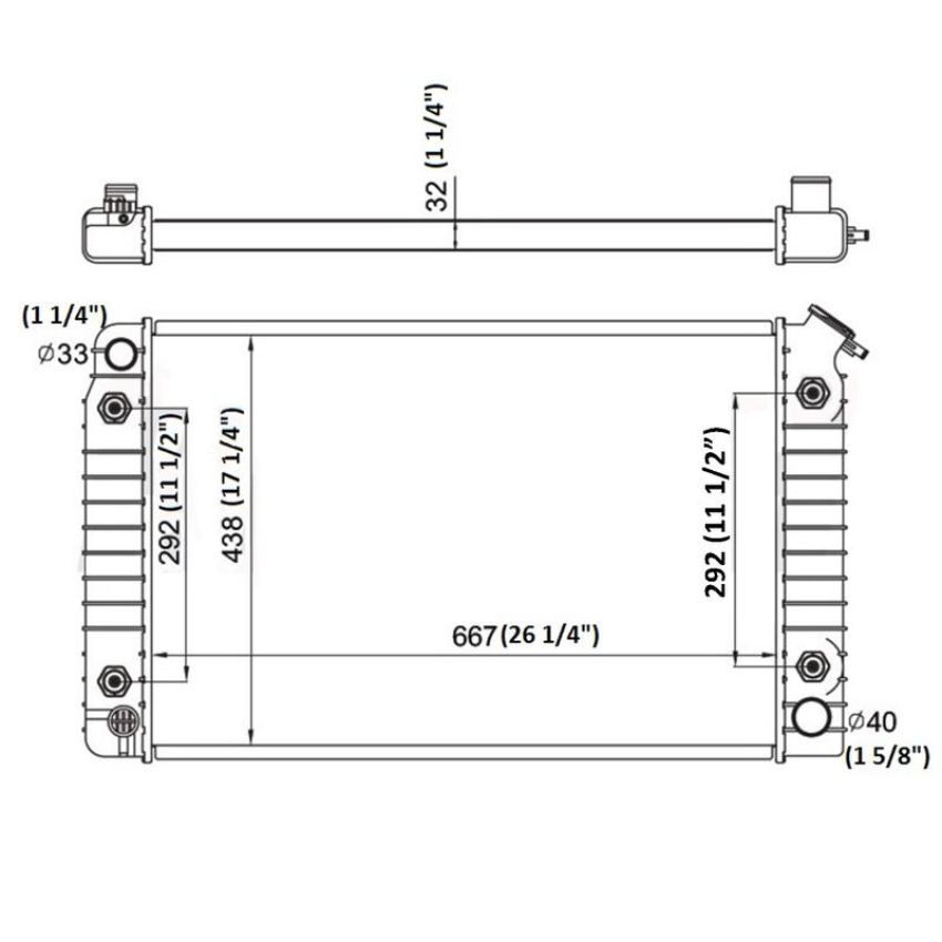 Reach International 41-1046 Radiator