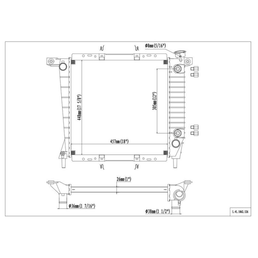 Reach International 41-1062 Radiator