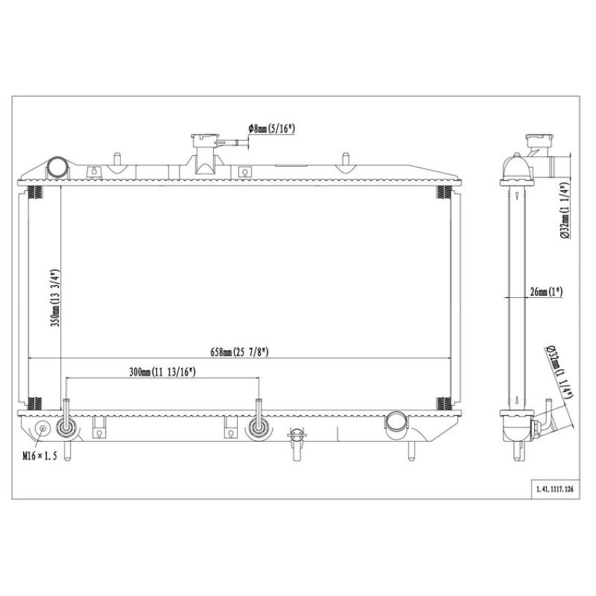 Reach International 41-1117 Radiator
