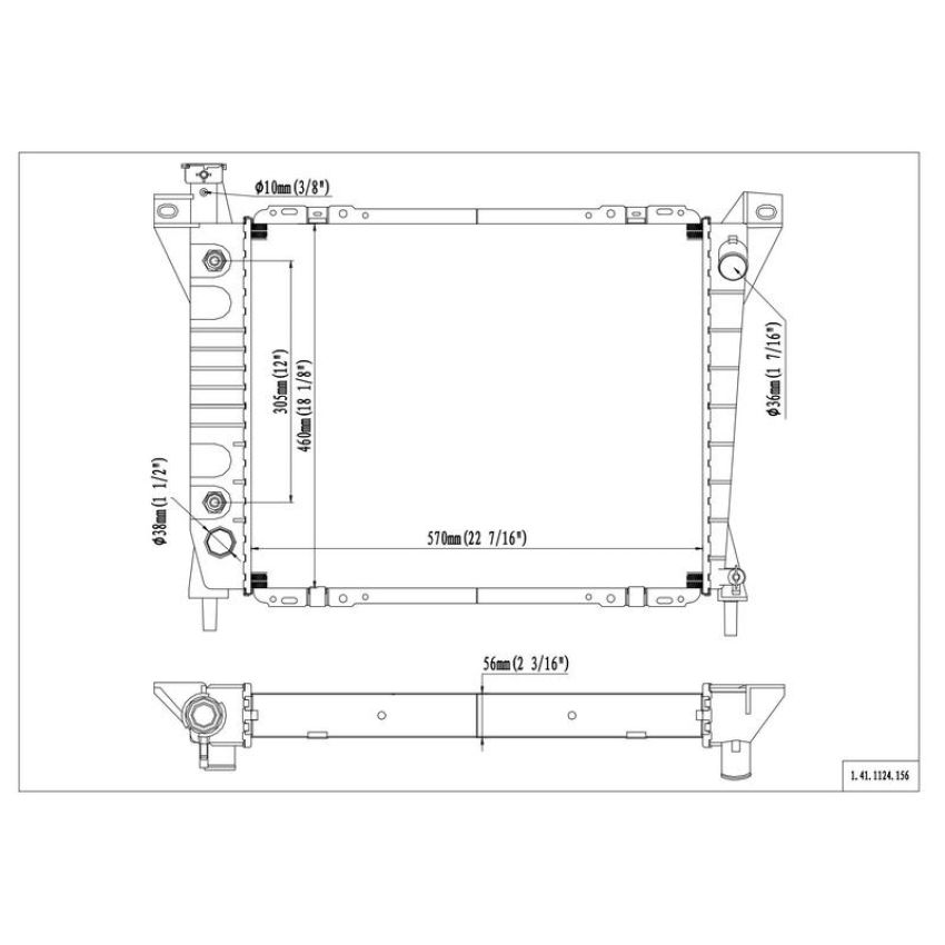 Reach International 41-1124 Radiator