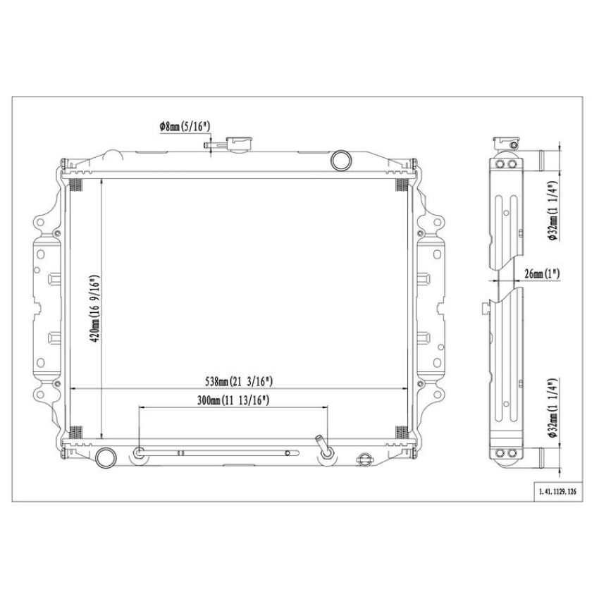 Reach International 41-1129 Radiator