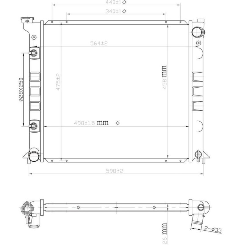 Reach International 41-1151 Radiator
