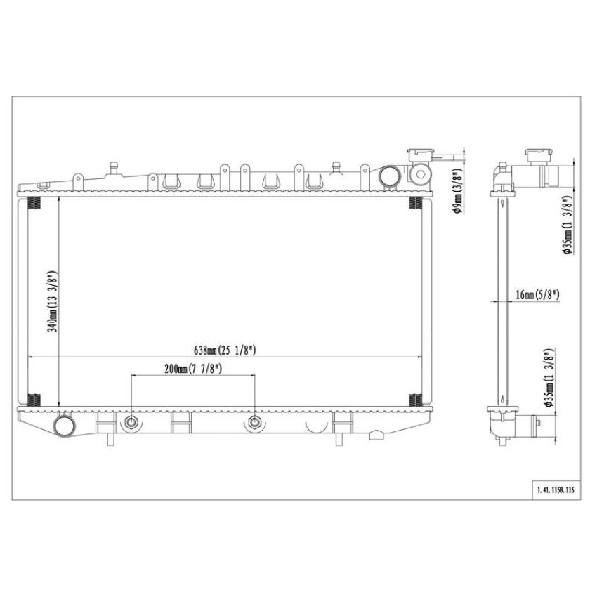 Reach International 41-1158 Radiator
