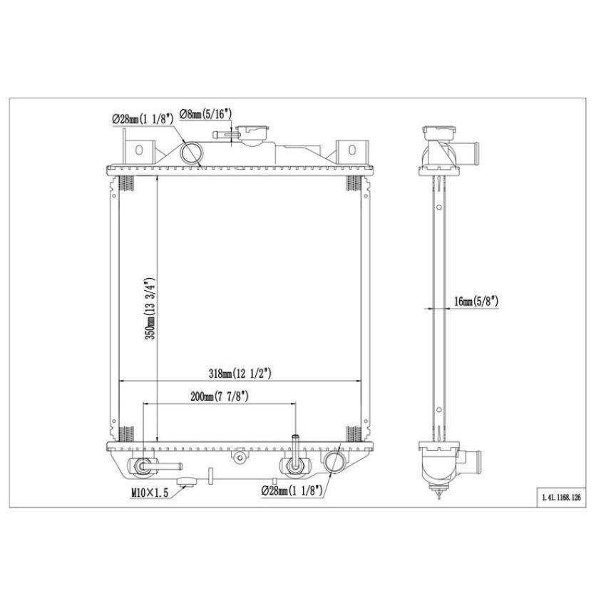 Reach International 41-1168 Radiator