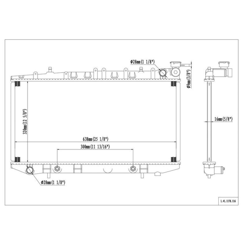 Reach International 41-1178 Radiator