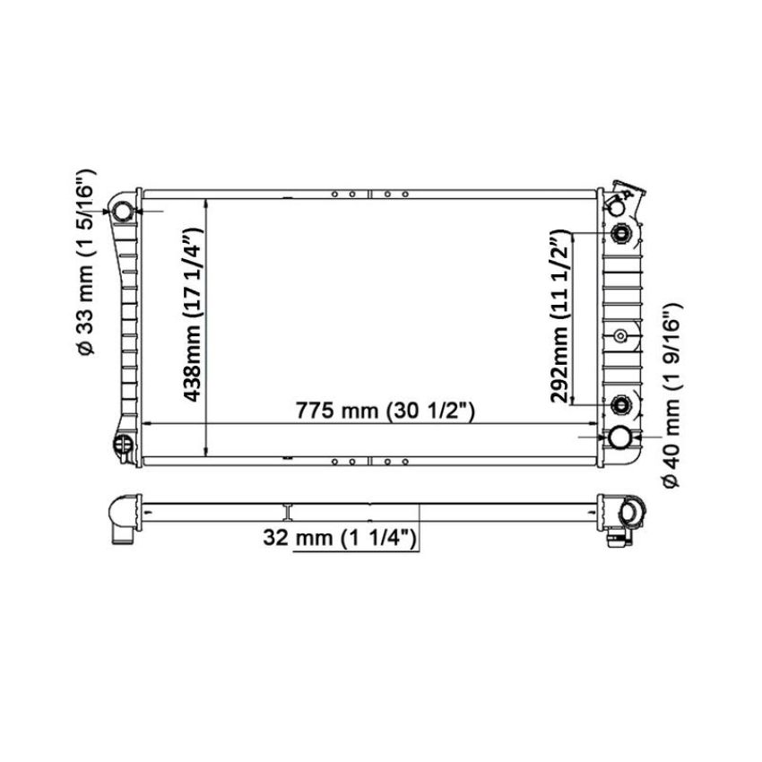 Reach International 41-1210 Radiator